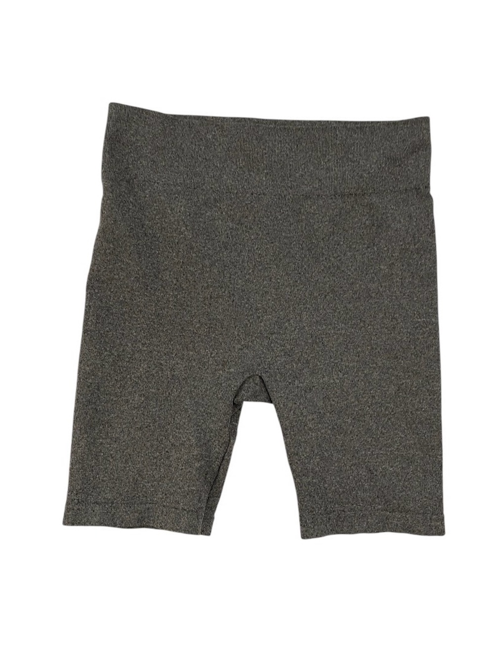 No Boundaries seamless high-waist charcoal gray biker shorts